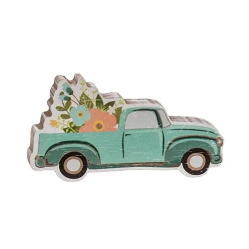 💙 Set of 3 Welcome Spring Blocks with Flower Truck