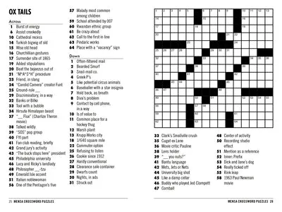 10 Minute Crossword Puzzles - An Official Mensa Book