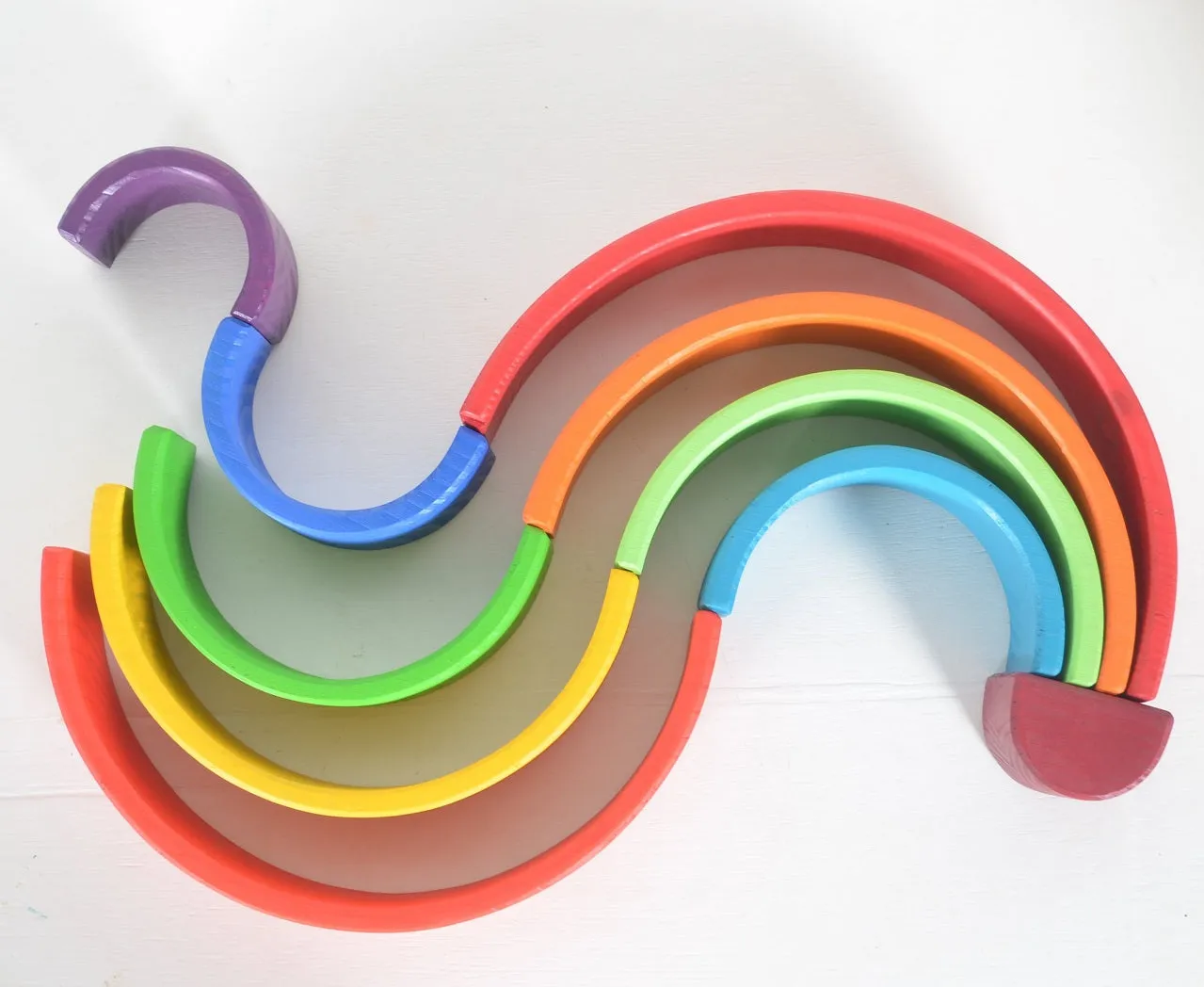 10-Piece Large Rainbow Stacker