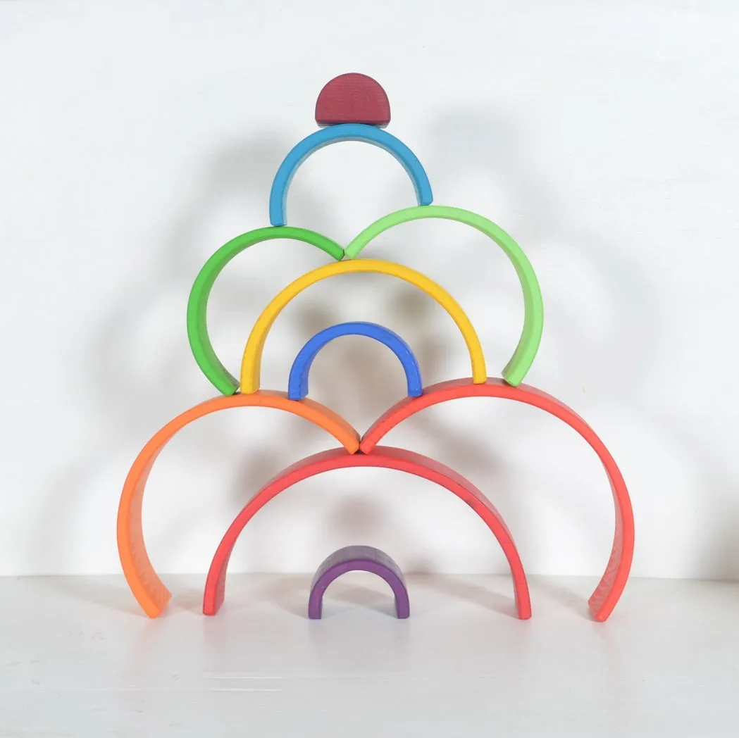 10-Piece Large Rainbow Stacker