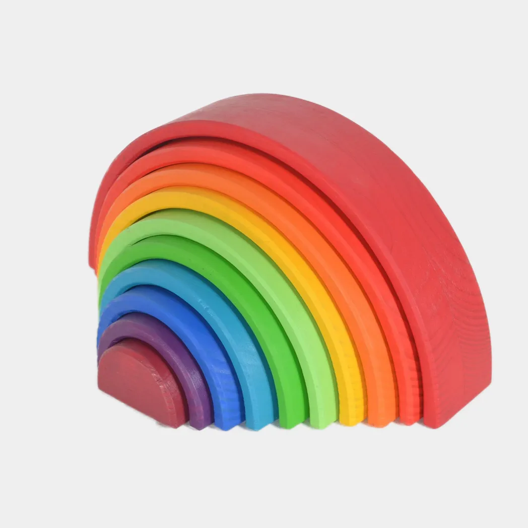 10-Piece Large Rainbow Stacker