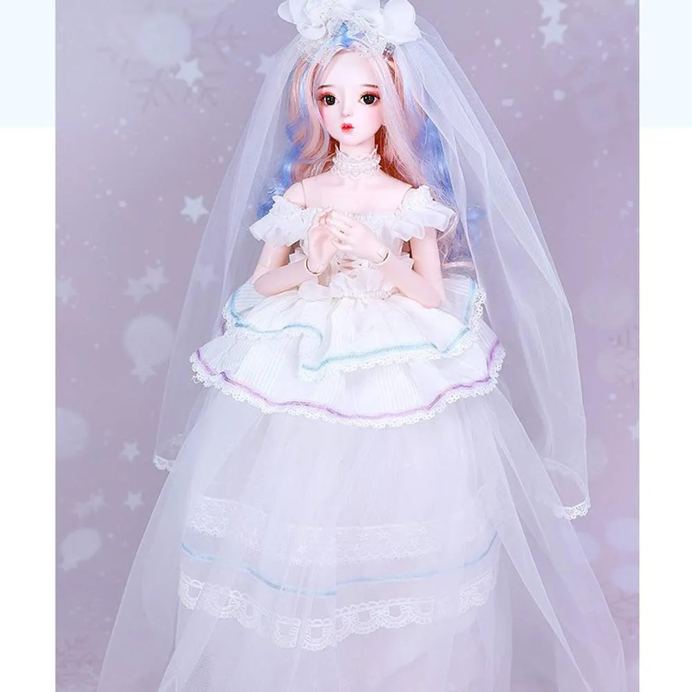 1/3 SD BJD Doll Children's Creative Toys Ball Jointed Doll DIY Toys Cosplay Fashion Dolls with Clothes Outfit Shoes Wig Hair Makeup