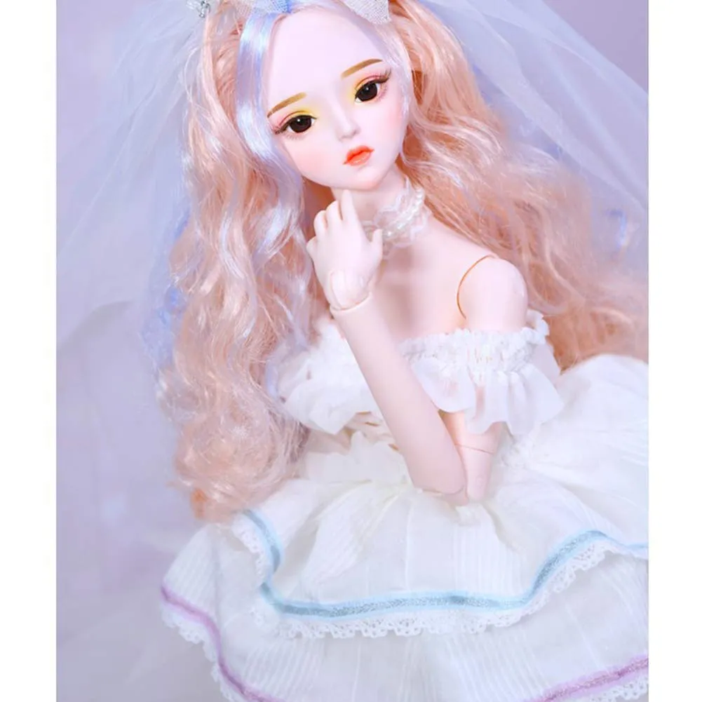 1/3 SD BJD Doll Children's Creative Toys Ball Jointed Doll DIY Toys Cosplay Fashion Dolls with Clothes Outfit Shoes Wig Hair Makeup