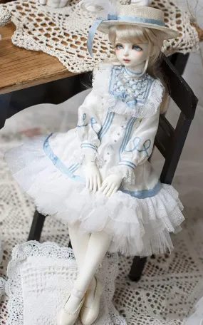 1/4 BJD Ball Jointed Doll Toy with Full Set Clothes Shoes Wig, Girl Doll Playset, Birthday for Your Daughter & Girlfriends(17 Inch Zuzana)