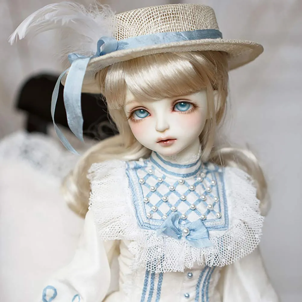 1/4 BJD Ball Jointed Doll Toy with Full Set Clothes Shoes Wig, Girl Doll Playset, Birthday for Your Daughter & Girlfriends(17 Inch Zuzana)