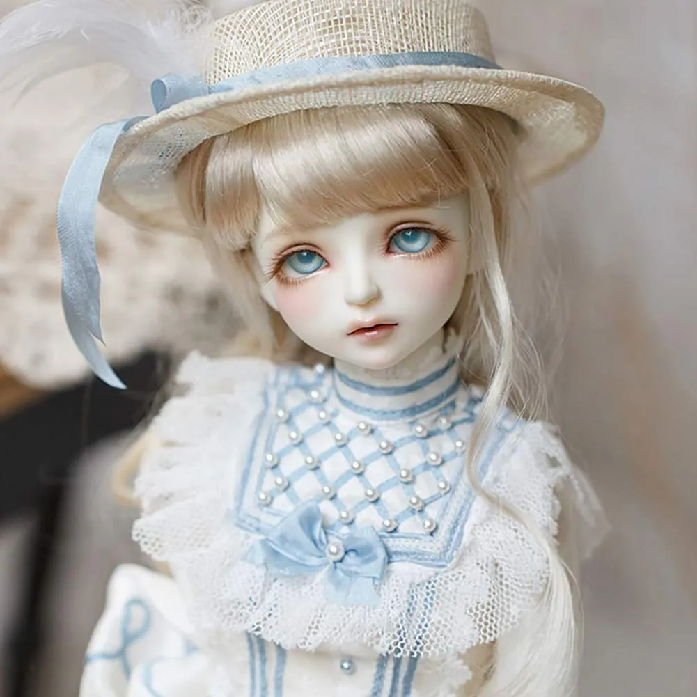 1/4 BJD Ball Jointed Doll Toy with Full Set Clothes Shoes Wig, Girl Doll Playset, Birthday for Your Daughter & Girlfriends(17 Inch Zuzana)