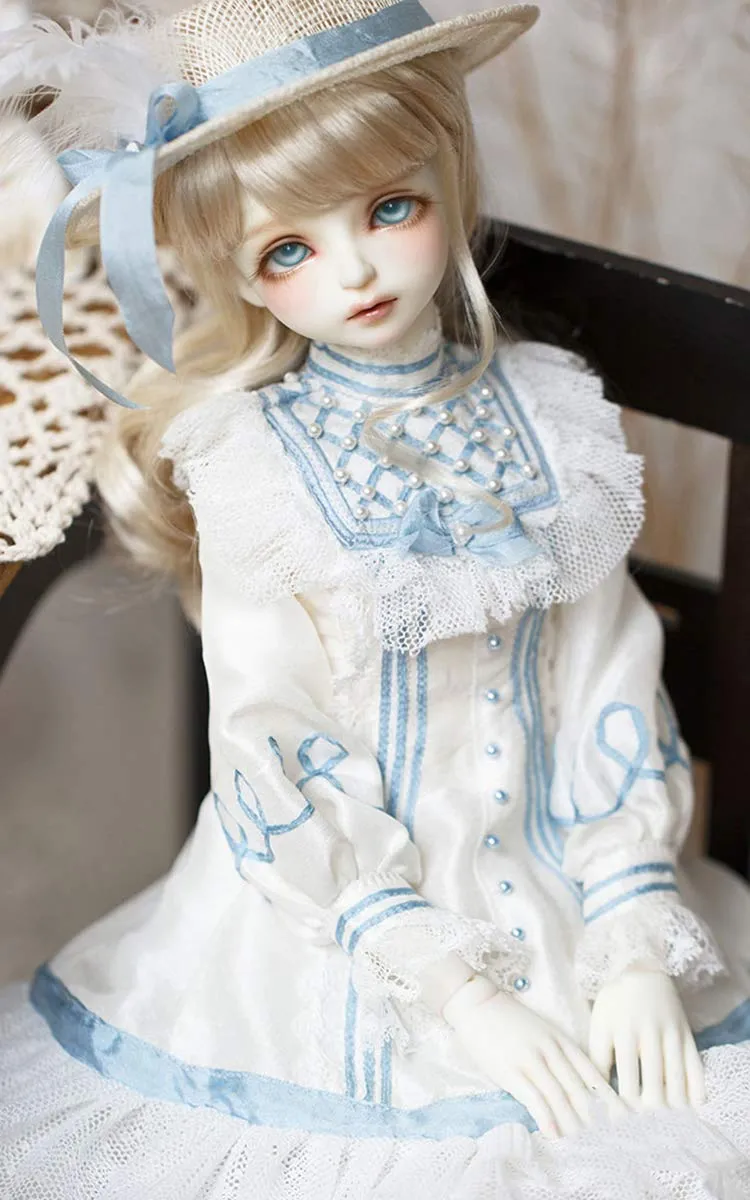 1/4 BJD Ball Jointed Doll Toy with Full Set Clothes Shoes Wig, Girl Doll Playset, Birthday for Your Daughter & Girlfriends(17 Inch Zuzana)