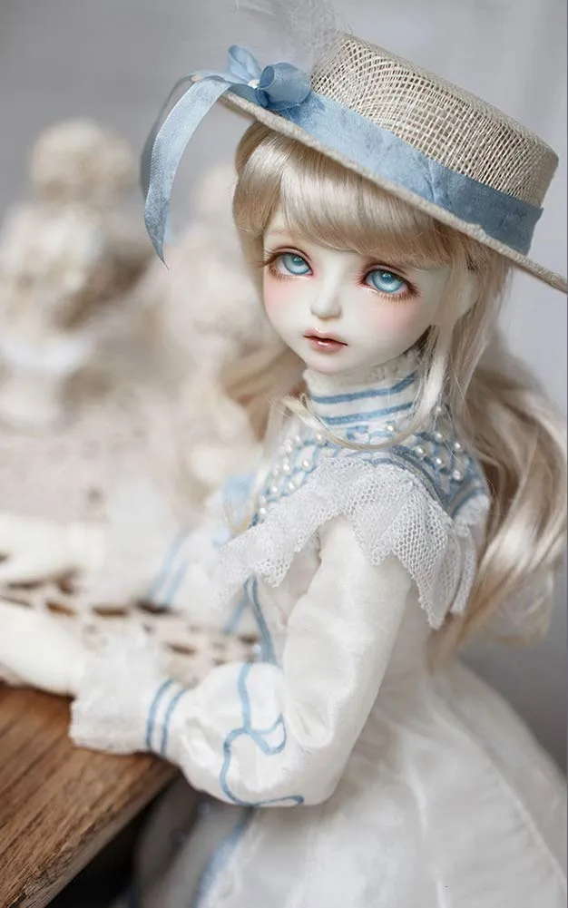 1/4 BJD Ball Jointed Doll Toy with Full Set Clothes Shoes Wig, Girl Doll Playset, Birthday for Your Daughter & Girlfriends(17 Inch Zuzana)