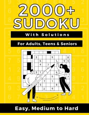 2000  Sudoku Puzzles for Adults