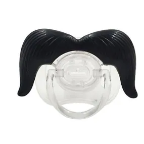 2Pcs 5# Funny Baby Beard Pacifiers Nipple, Food Grade Silicone Teethers AZ12403
