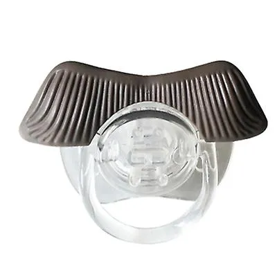 2Pcs 5# Funny Baby Beard Pacifiers Nipple, Food Grade Silicone Teethers AZ12403
