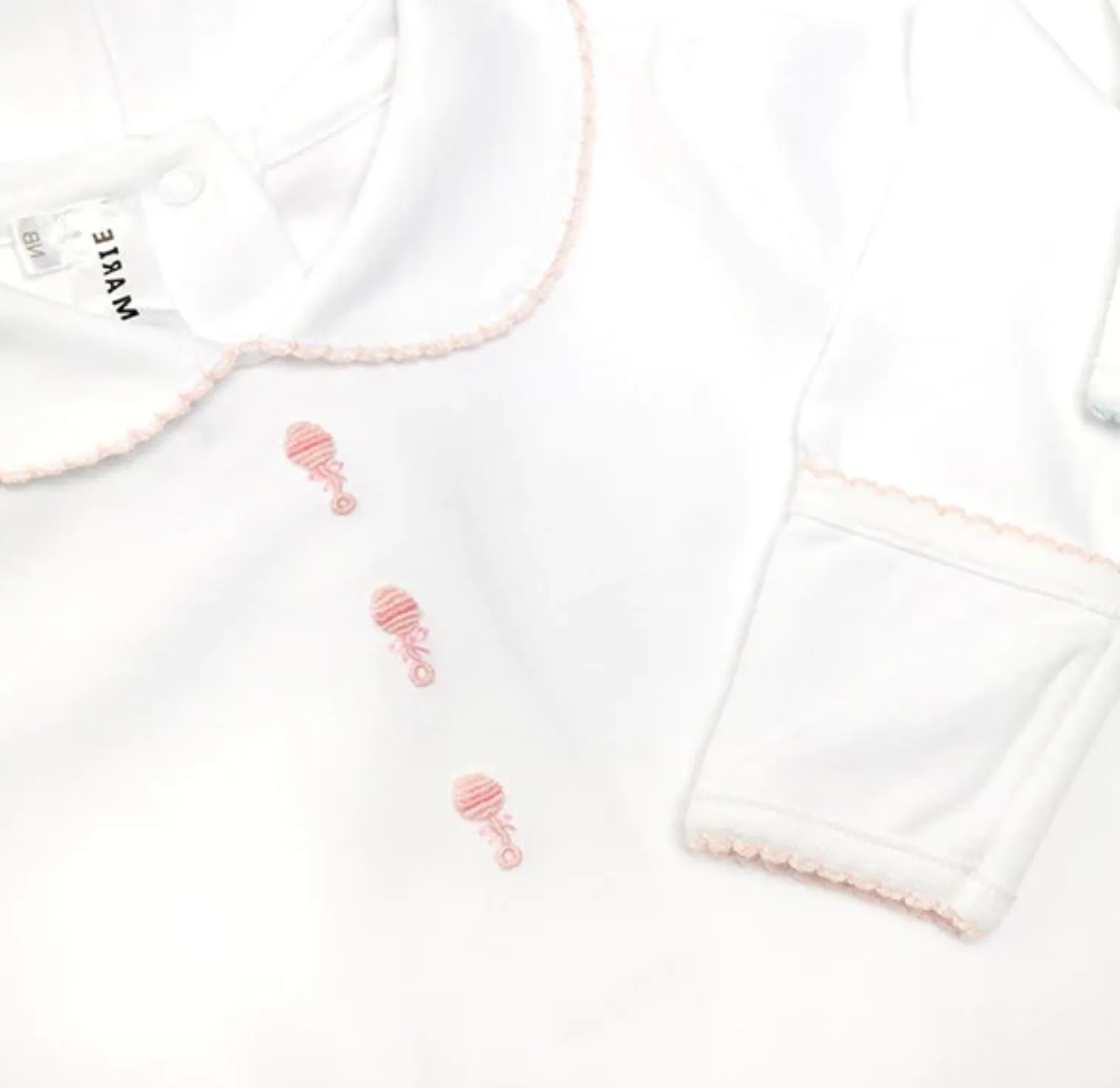3 Pink Rattles Daygown