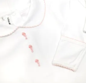 3 Pink Rattles Daygown