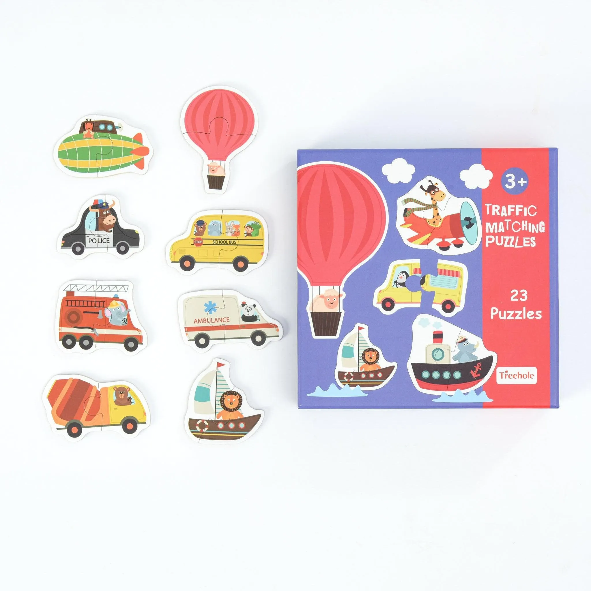 6 in 1 Wooden Toddlers Jigsaw Puzzles