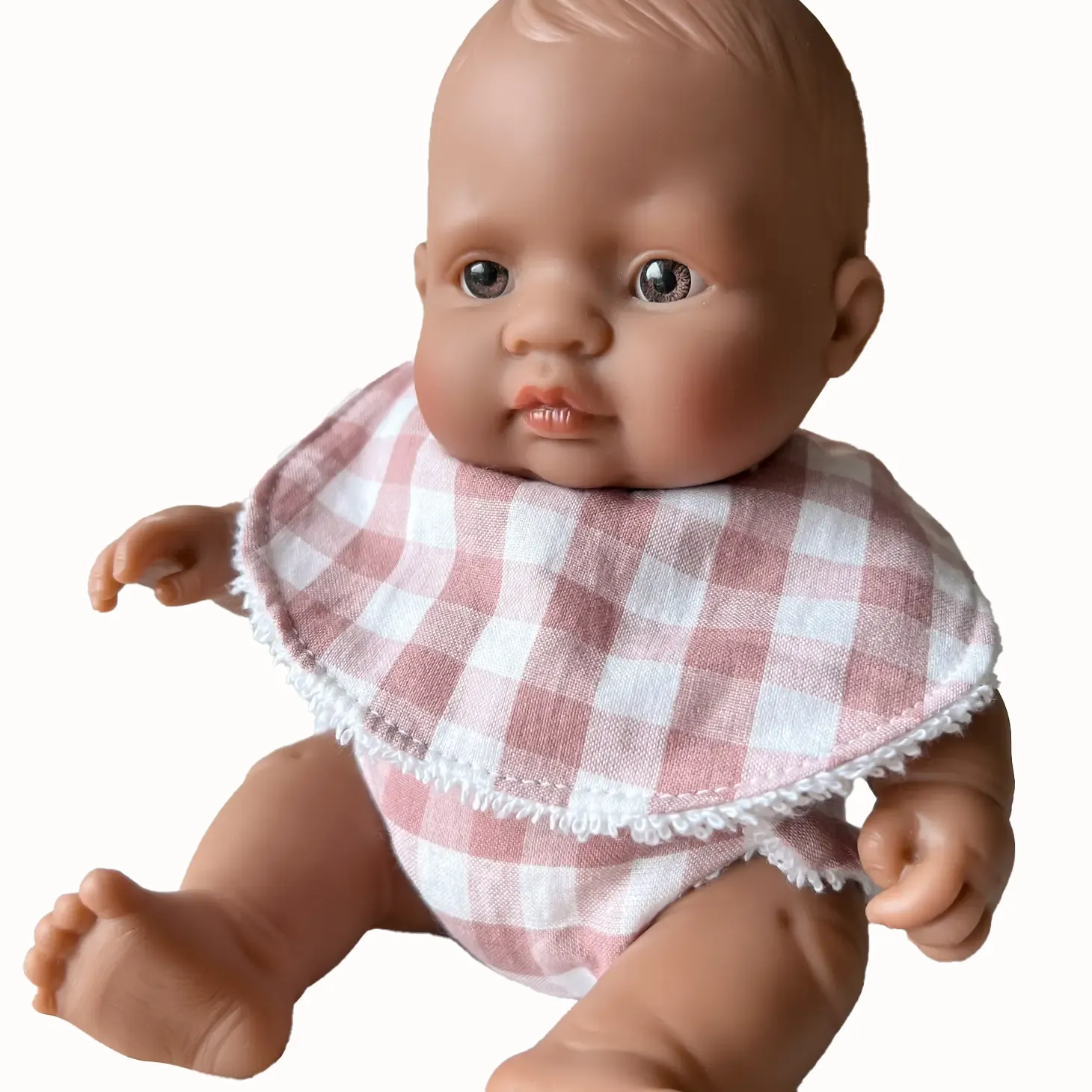 8" Mini Baby Doll Clothing- Bib and Diaper Available in 5 Colors!