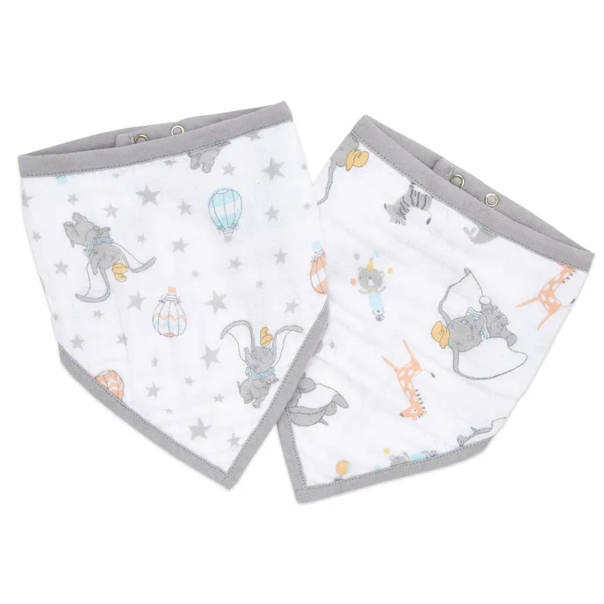 aden anais essentials DISNEY Dumbo 2 pack bandana bibs