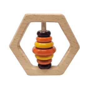 Ariro Toys Wooden rattle-Hexagon