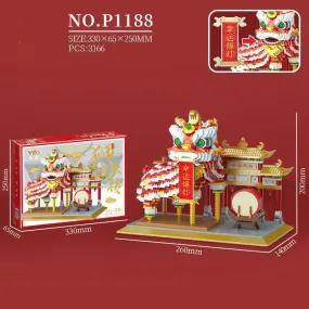 Awakening Lion Memorial Archway Building Block（3166pcs）