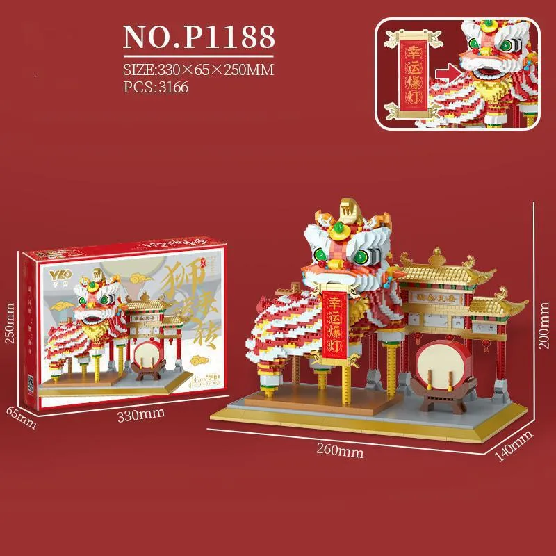 Awakening Lion Memorial Archway Building Block（3166pcs）