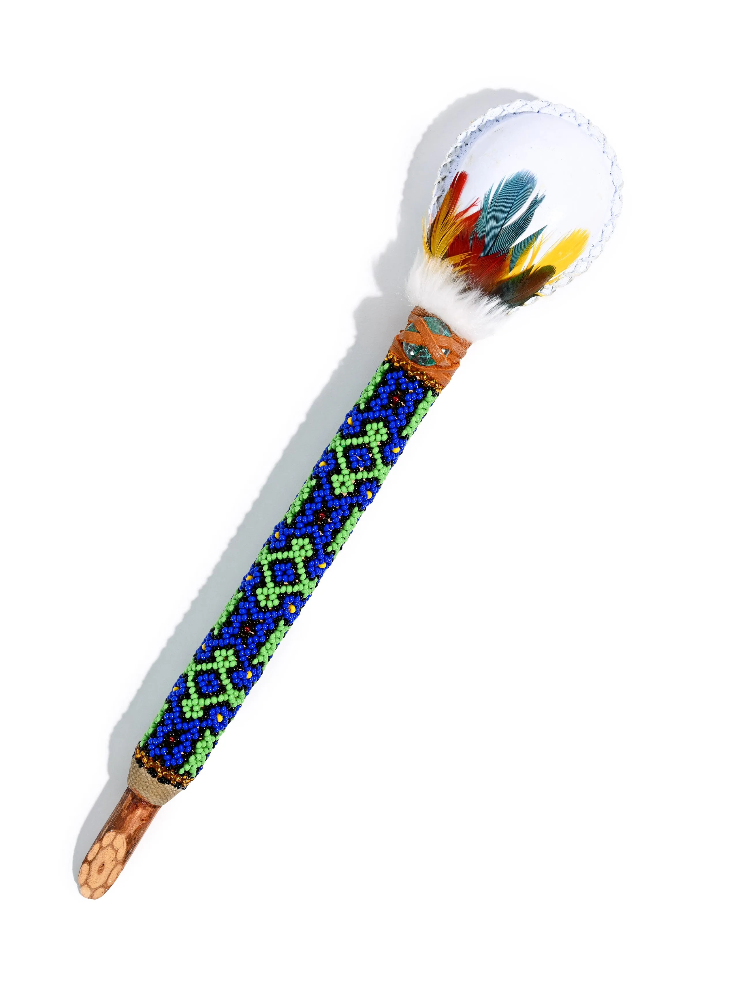 Ayahuasca Vine Beaded Rattle