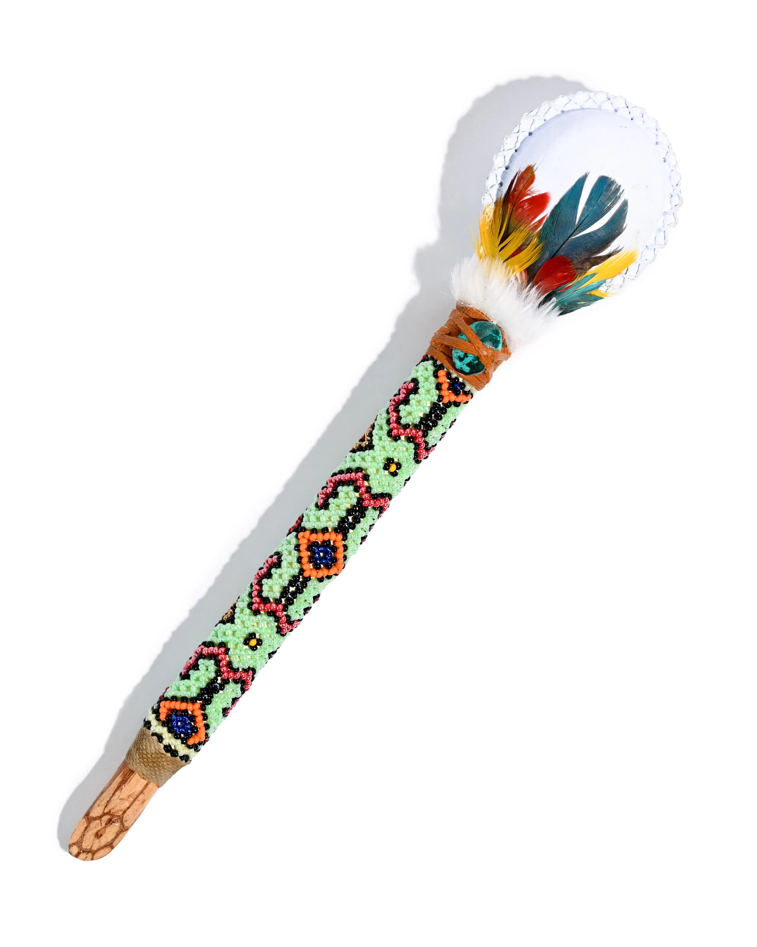 Ayahuasca Vine Beaded Rattle