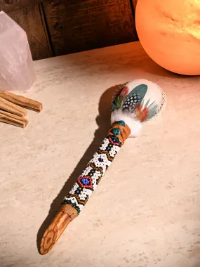Ayahuasca Vine Beaded Rattle