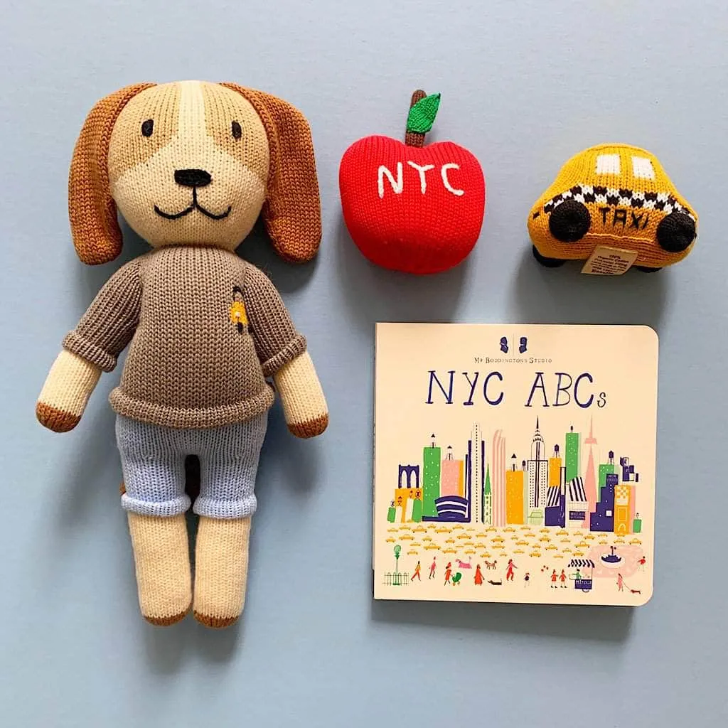 Baby Gift Set - NYC ABCs Book, Rattles, Doll