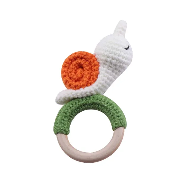 Baby Rattles Crochet Bunny Rattle Toy