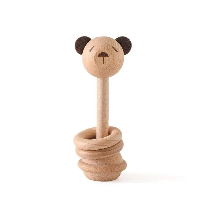 Baby Wooden Character Rattles