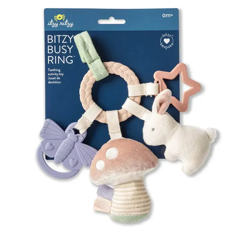 Bitzy Busy Ring Teething Activity Toy Bunny
