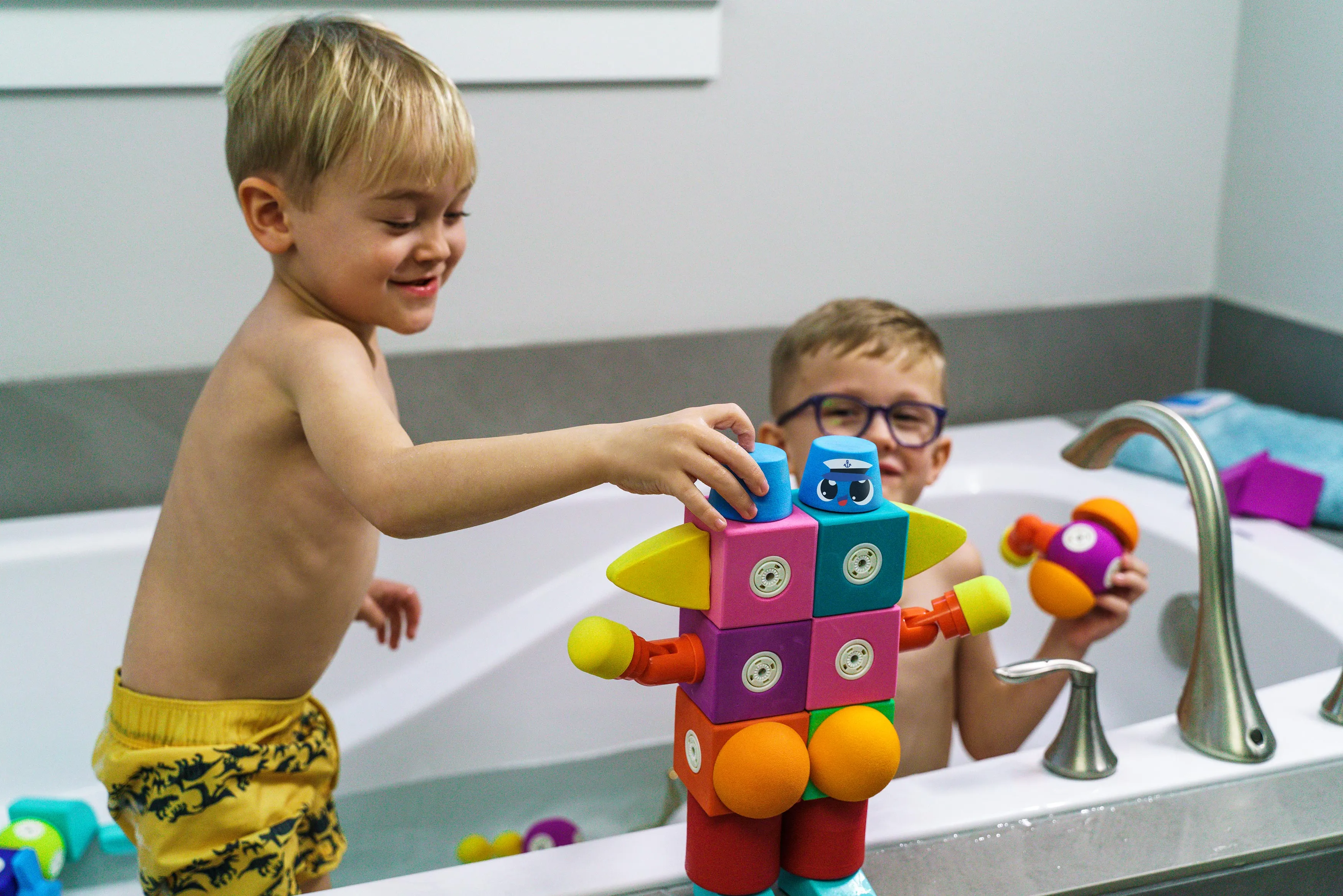Blockaroo Magnetic Foam Blocks 50-Piece Builder Set