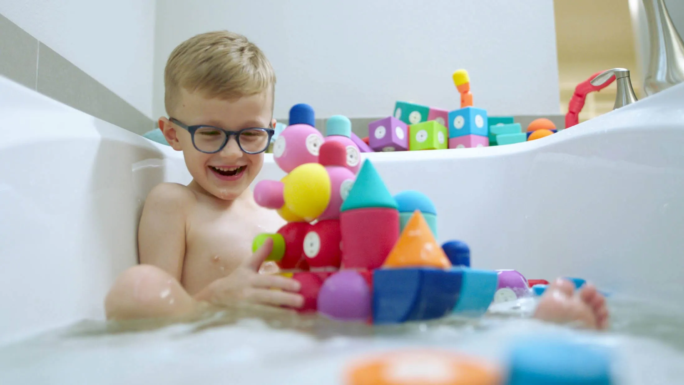 Blockaroo Magnetic Foam Blocks 50-Piece Builder Set