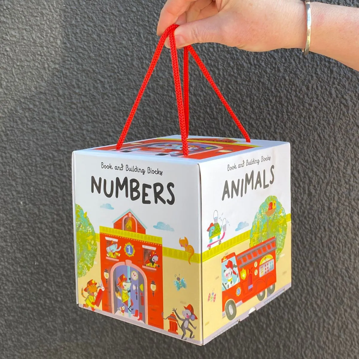 Book & Blocks Tower Fire Engine