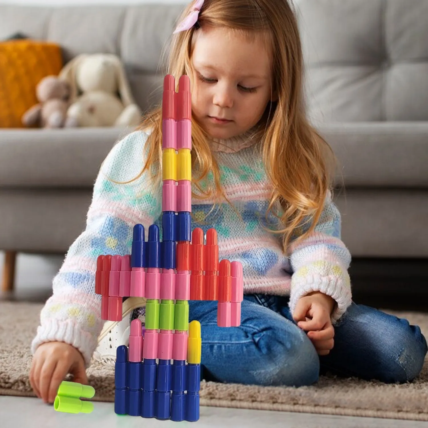 Bullet Shape Creative Building Blocks (88 Pcs)