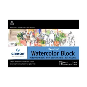 Canson Montval Watercolor Block 140 lb 6x9 inch