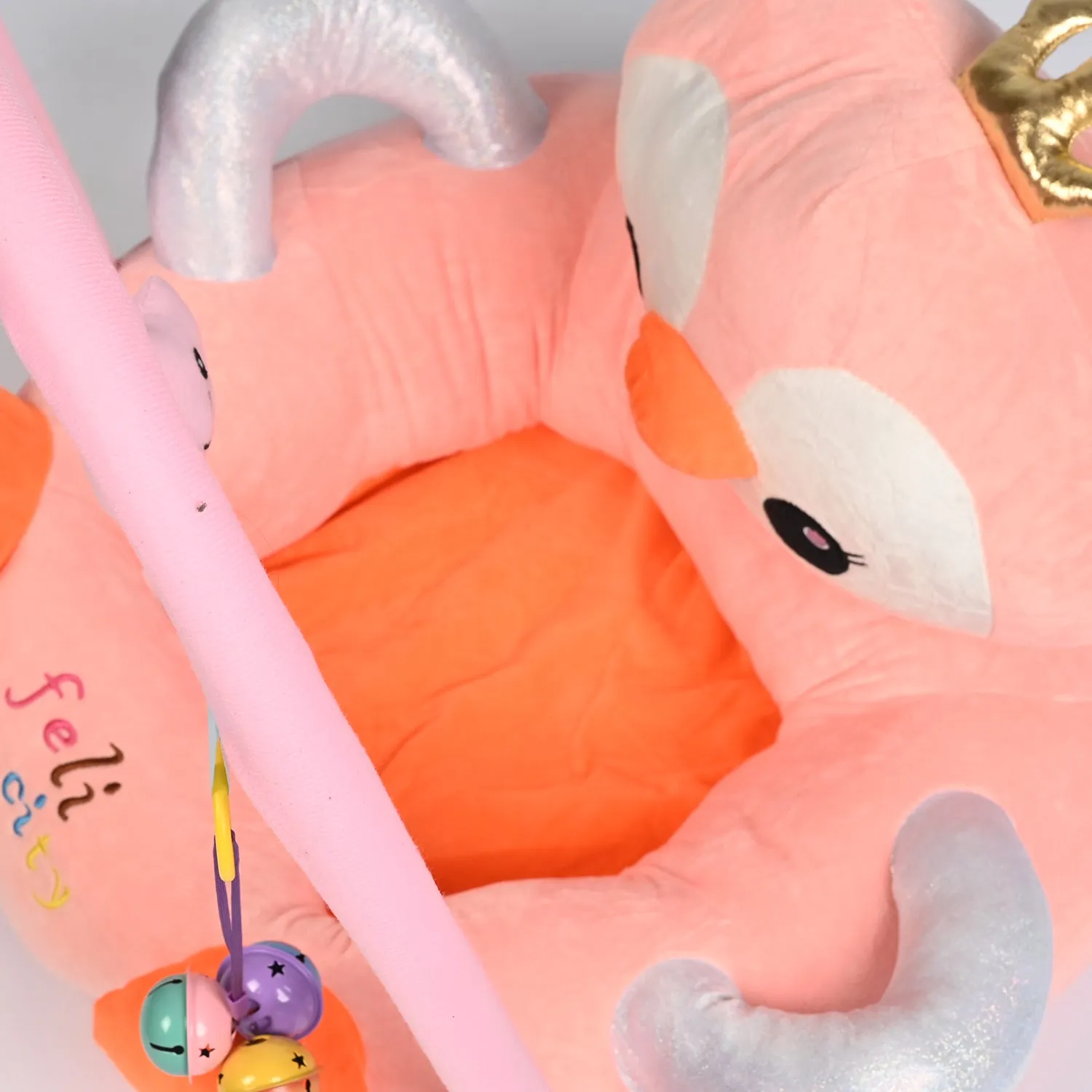 Cartoon Baby Floor Seat/Support Sofa Seat 6M  |  544-Peach