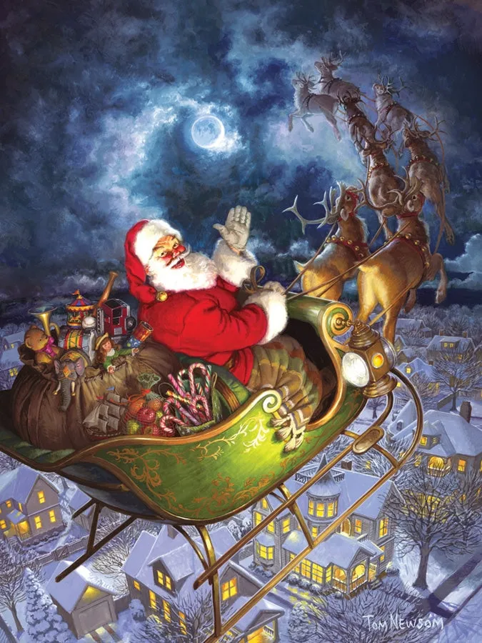Cobble Hill 275 Piece Easy Handling Puzzle - Merry Christmas to All