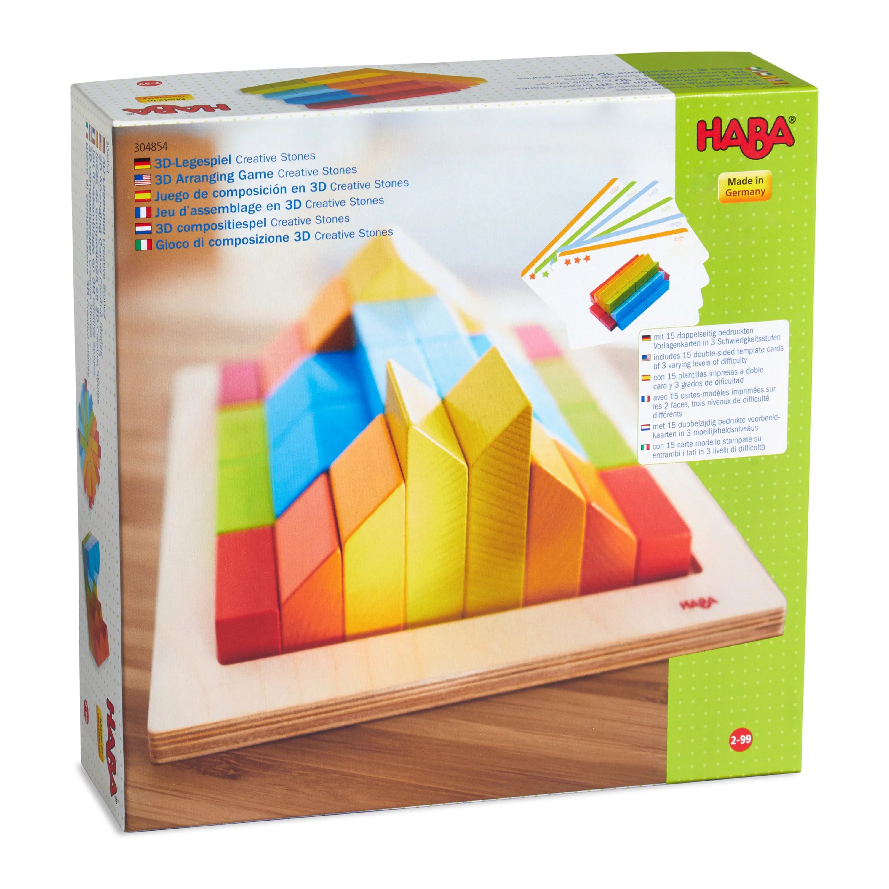 Creative Stones - 3D Wooden Arranging Blocks made from sustainably sourced wood