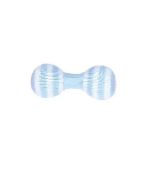 Crochet Dumbbell Rattle - Blue