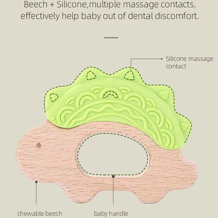 Custom Silicone and Wood Teether