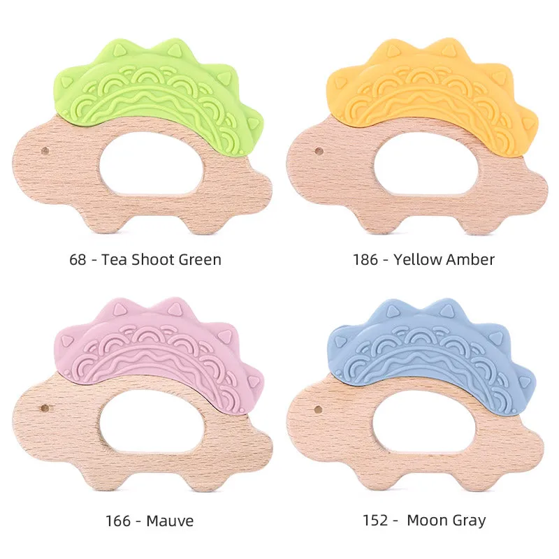 Custom Silicone and Wood Teether