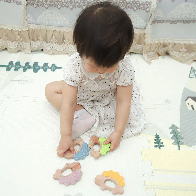 Custom Silicone and Wood Teether