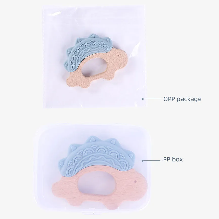 Custom Silicone and Wood Teether