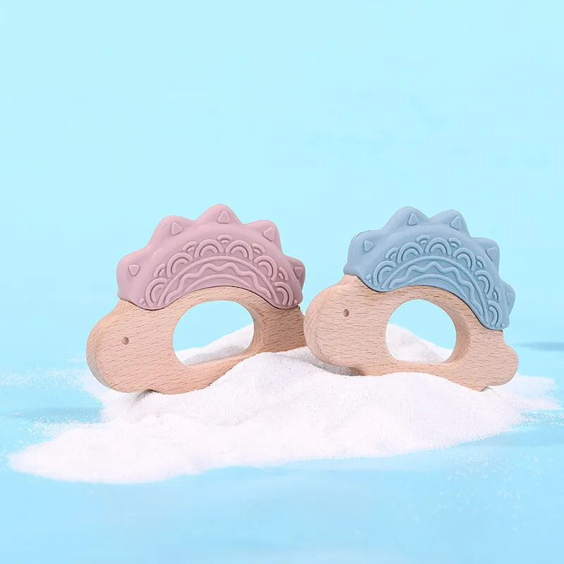 Custom Silicone and Wood Teether