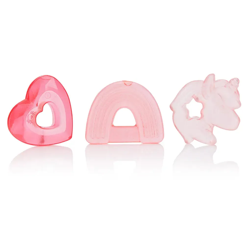 Cutie Coolers™ Unicorn Water Filled Teethers (3-pack)