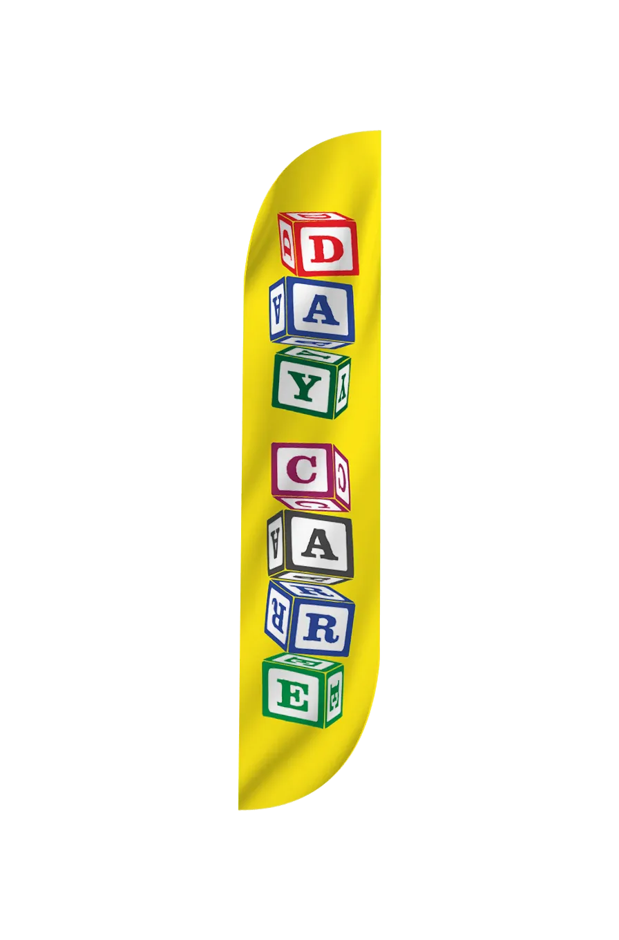 Day Care Feather Flag Blocks