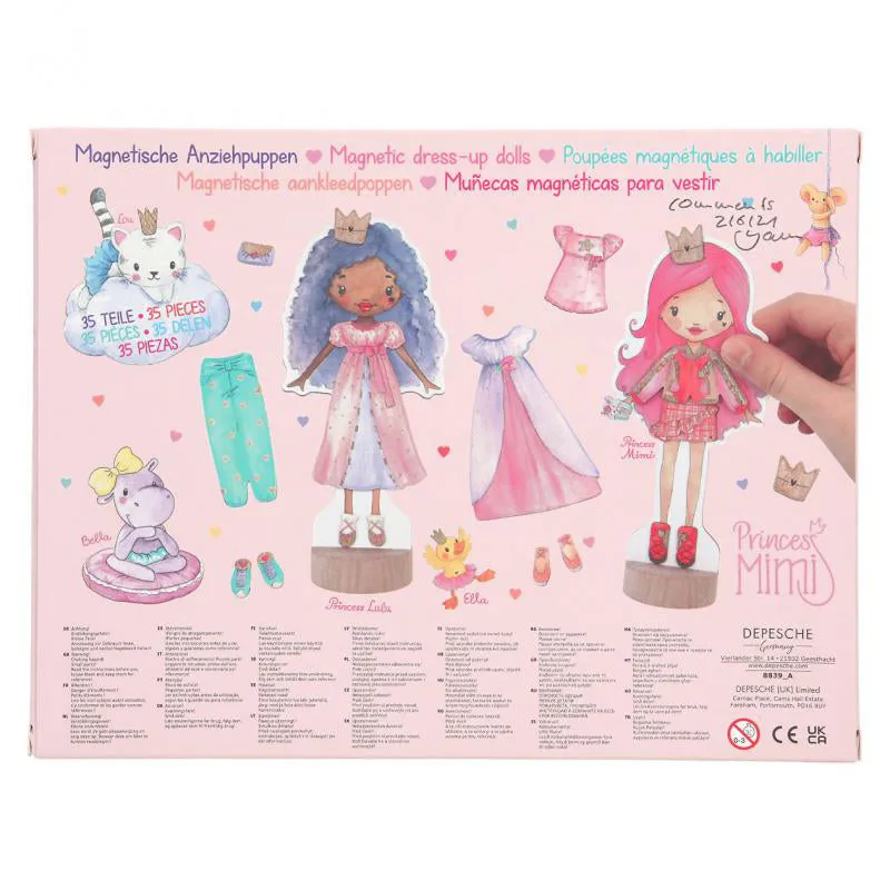 Depesche Princess Mimi Magnetic Dress-Up Dolls