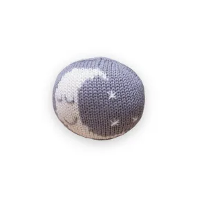 Estella Knit Baby Rattle ~ Sleeping Moon