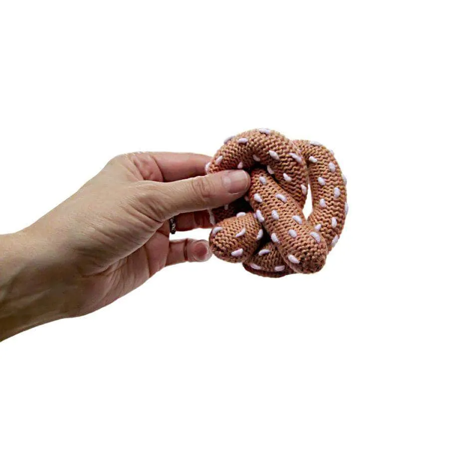 Estella Pretzel Baby Rattle Toy