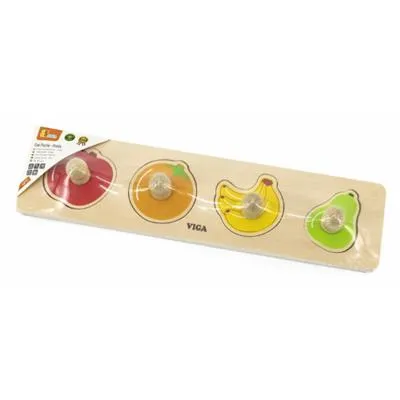 Flat Peg Puzzle: Fruits